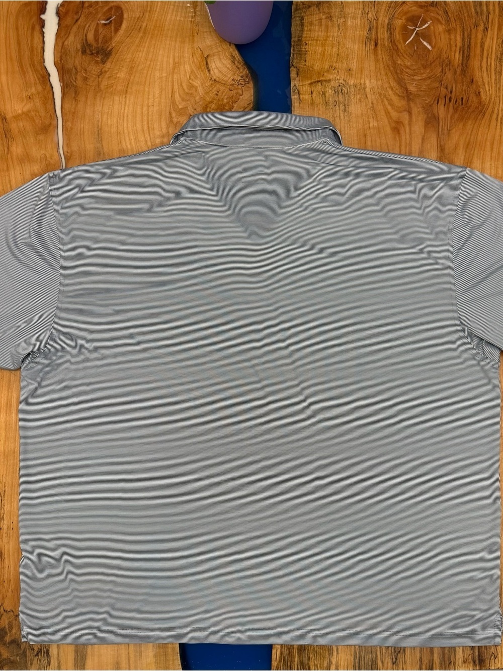 Callaway Opti Dri Golf Polo Shirt Men’s 3XL Gray Black Micro Stripe Performance - Picture 7 of 8